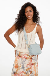 Tropical Claws midi skirt with slit
